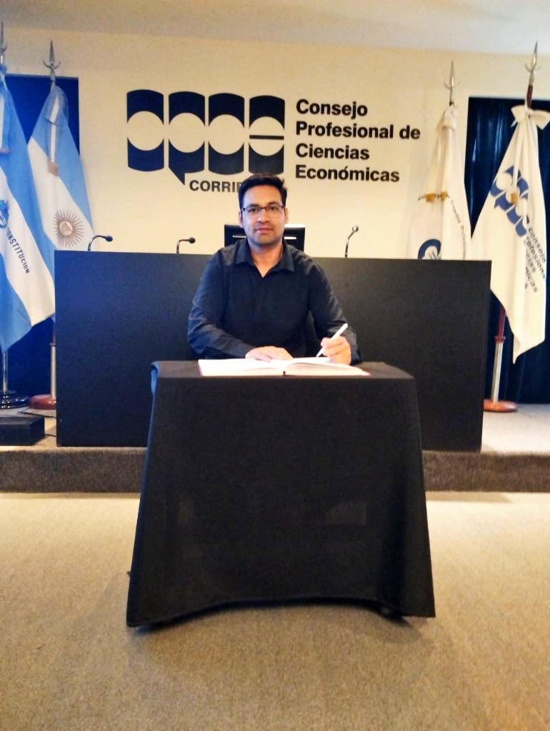 Contador Santana en el CPCE Corrientes